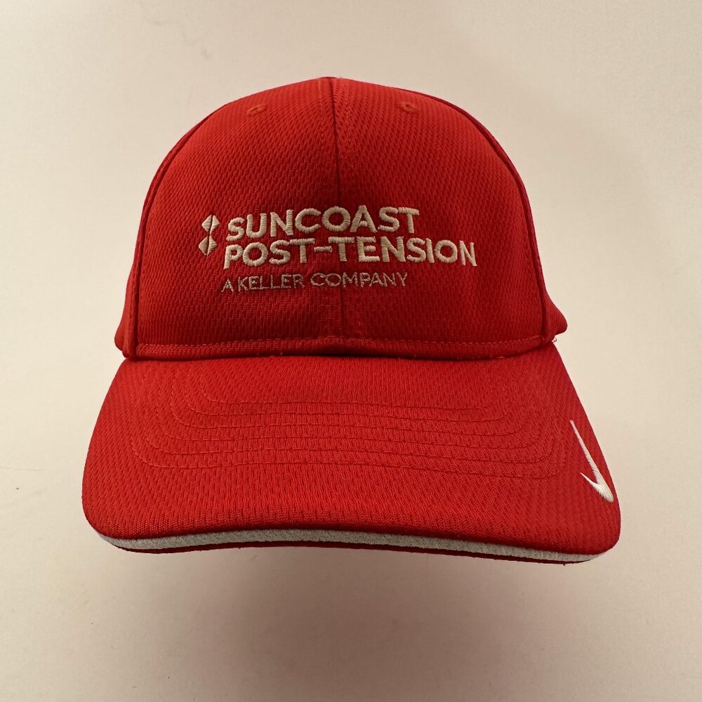 Suncoast Post-Tension A Keller Company Baseball Cap Nike Golf Fitted Hat M / L